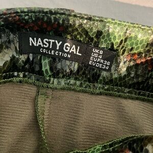 Nasty Gal Multicolor Snake Print Skirt
